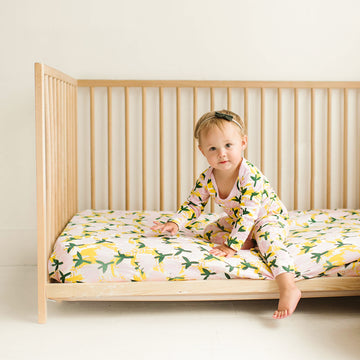 Garden Flower Fitted Crib Sheets